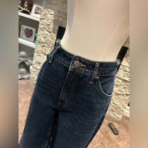 Express Dark Blue High Rise Jeans